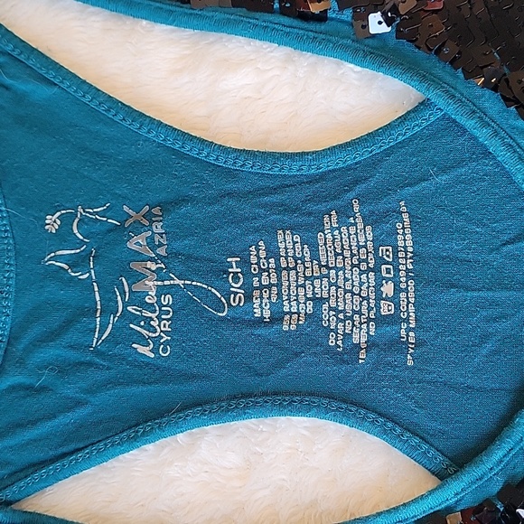 Miley Cyrus & Max Azria size S Black Bow Tank Top - Picture 2 of 3